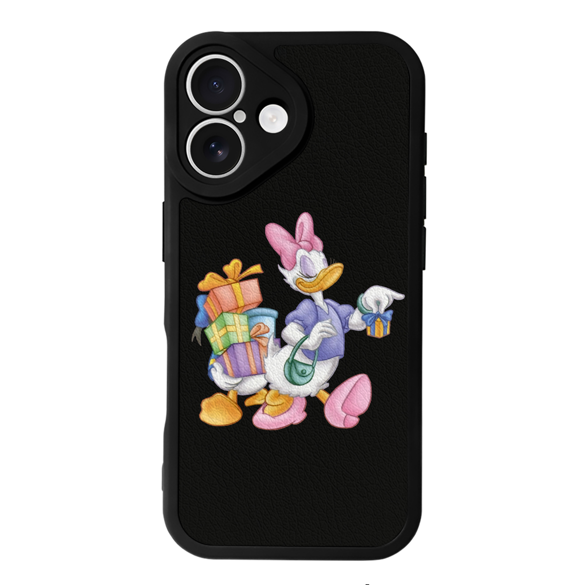 （画像用） ミッキーマウス Mickey Mouse 【iPhone 16シリーズ対応】シリコンスマホケース（レザー調） 材質：シリコン